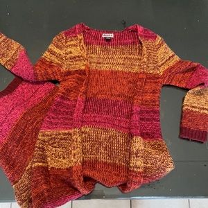 Ankle length knitted cardigan